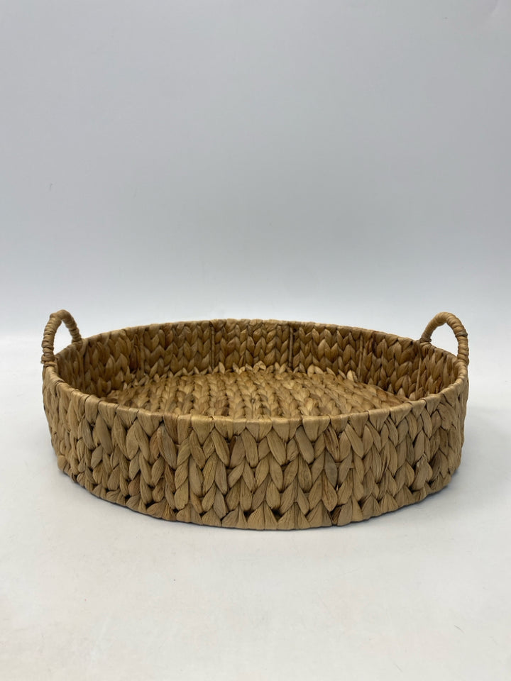 Natural Woven Basketweave Tray