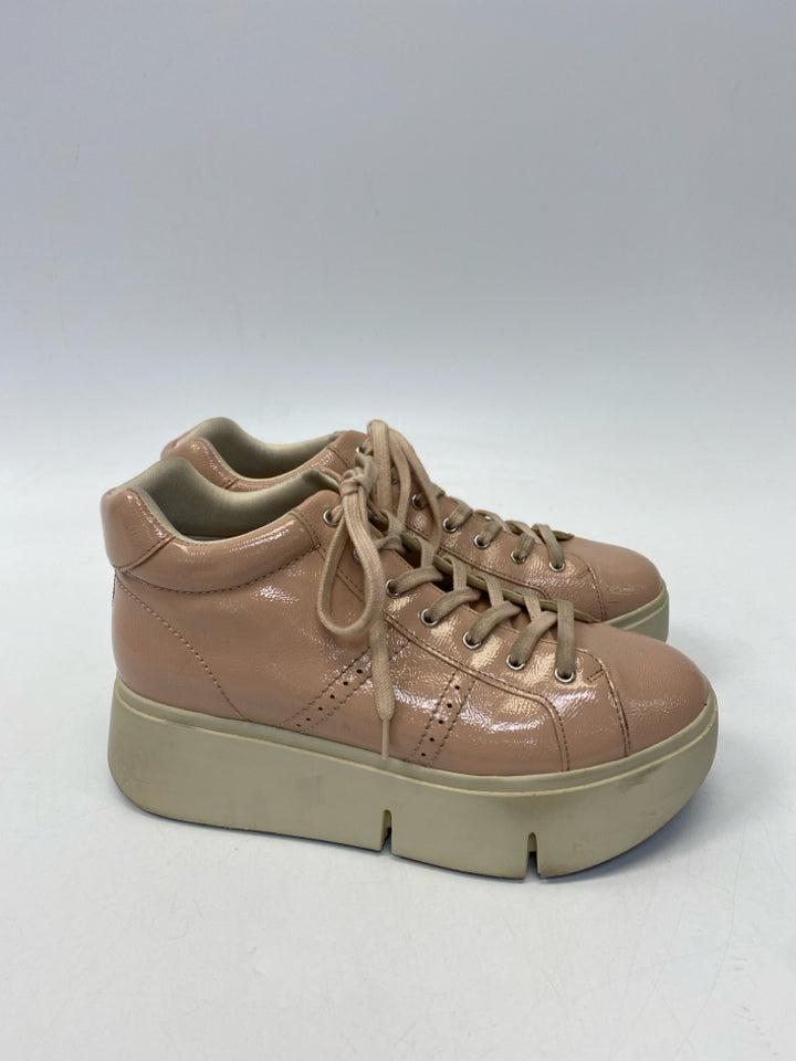 Size 8.5 Blush Lace-up Sneakers