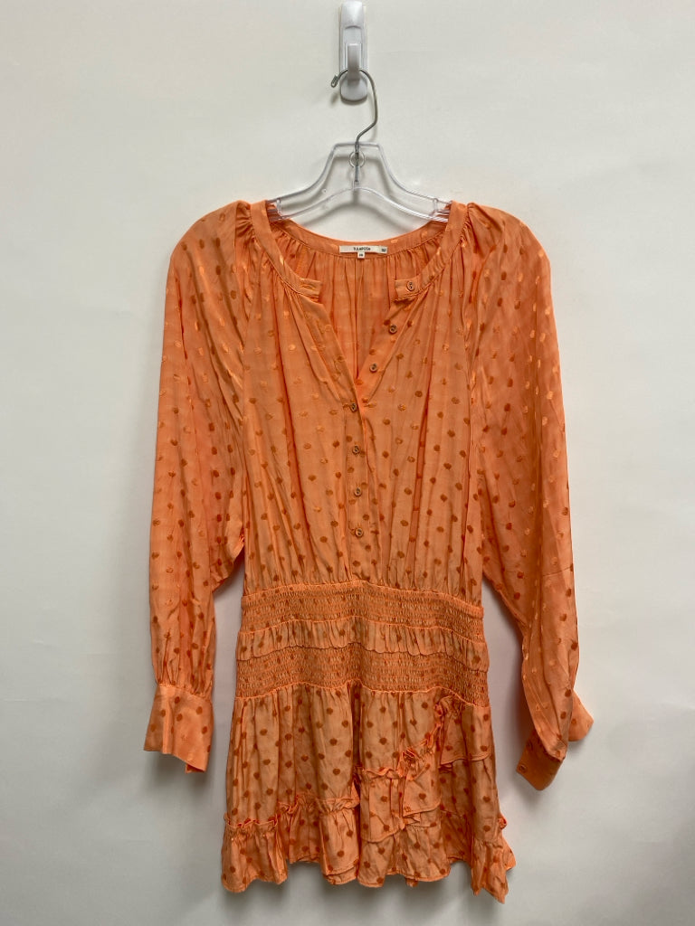 TULAROSA Size XS Peach Polka Dot Ladies Dress