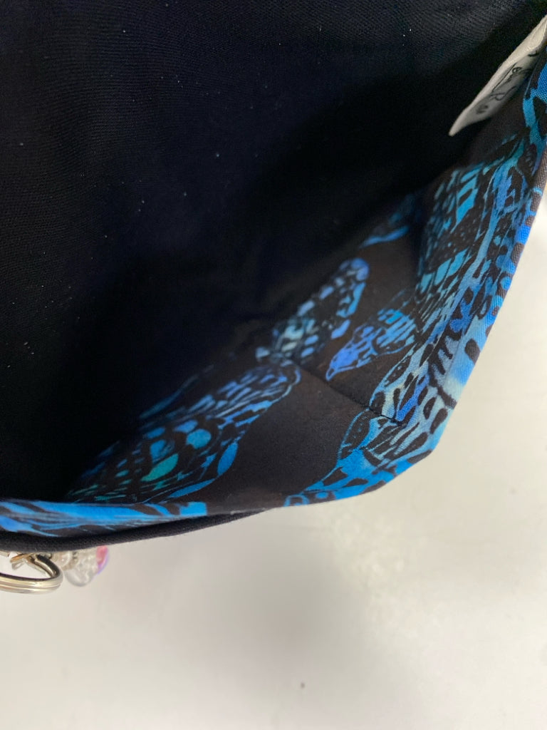 Black Blue Shell(s) Fabric Crossbody