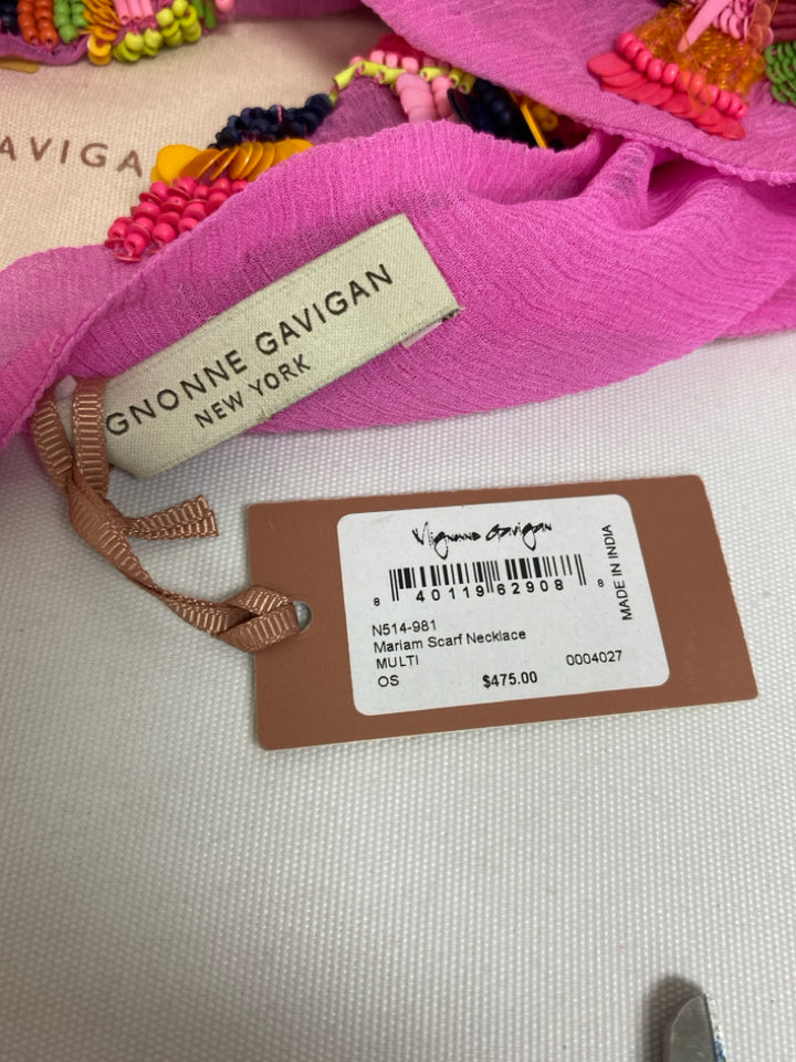 NWT Mignonne Gavigan Pink Multi Color Beaded Necklace