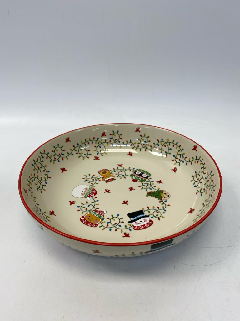 Temp-tations Cream Red/Multi Characters Ceramic Christmas
