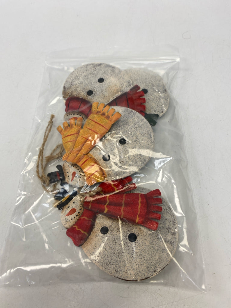 White Snowman Ornaments
