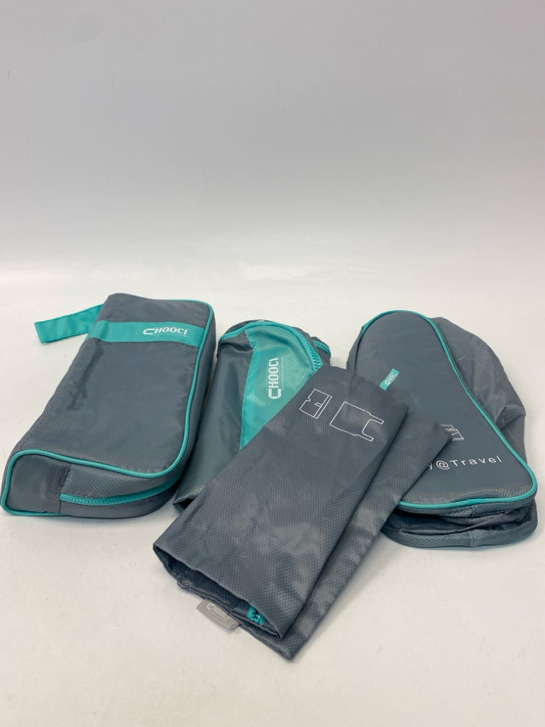 Turquoise Gray Misc. Luggage