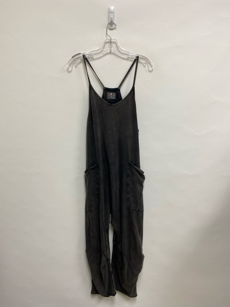 Free People Size XS Faded Charcoal Sleeveless Ladies Jumpsuit