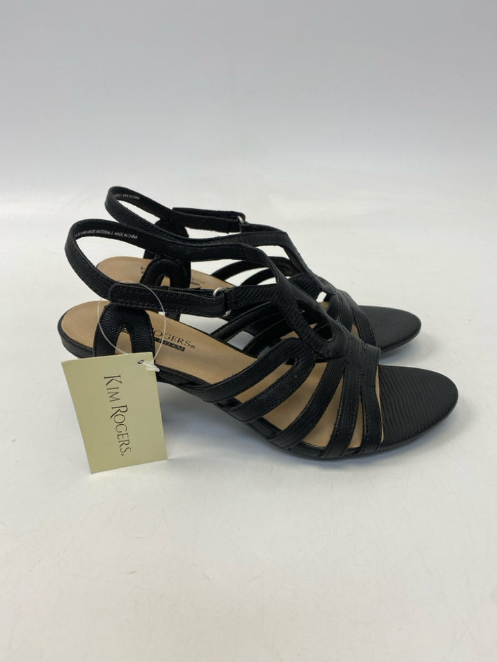 NWT Kim Rogers  Size 6 Black Sandals