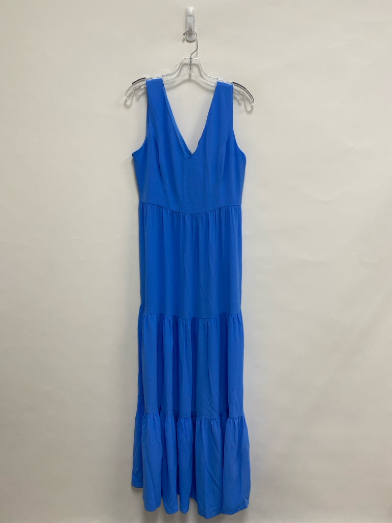 LILLY PULITZER Size 12 Blue Texture Maxi Ladies Dress