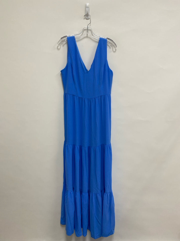 LILLY PULITZER Size 12 Blue Texture Maxi Ladies Dress