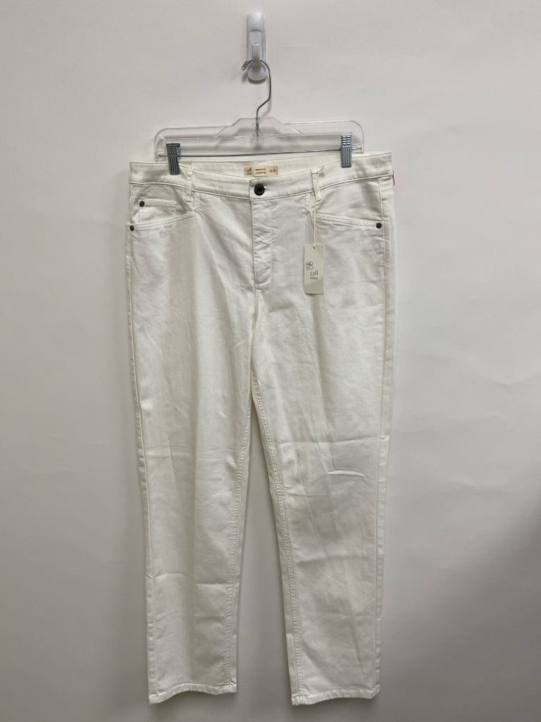 NWT J Jill Size 14 White Denim Ladies Jeans