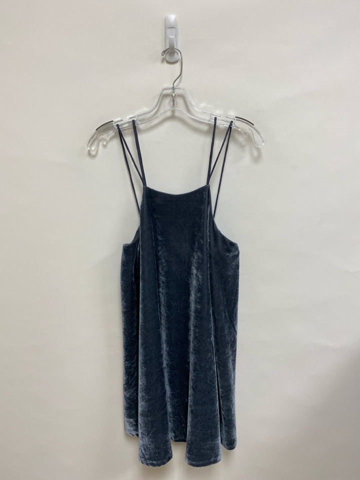 KIMCHI BLUE Size XS Dark Gray Sleeveless Velour Ladies Dress