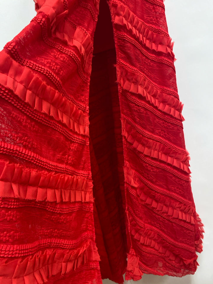 Akira Size L Raisin Ruffles Sleeveless Ladies Dress