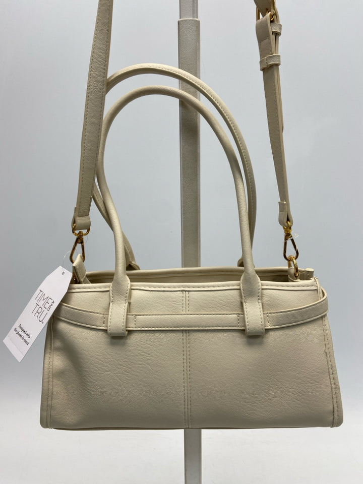 NWT Time and Tru Cream Handbag