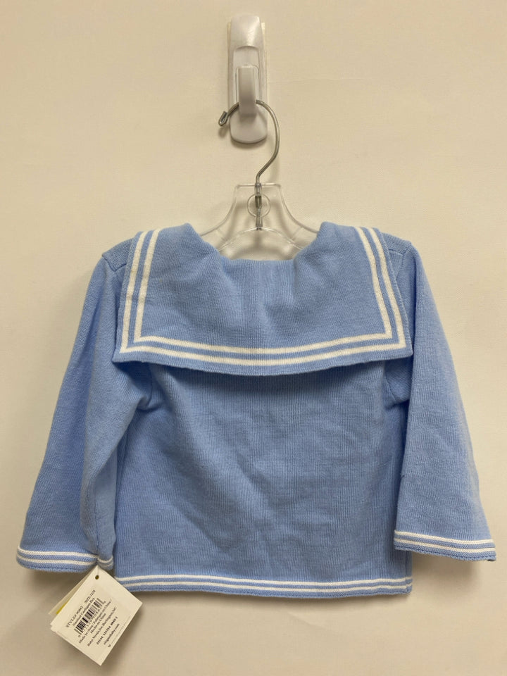 NWT ELEGANT BABY SIZE 12M Powder Blue White Whale Boy&