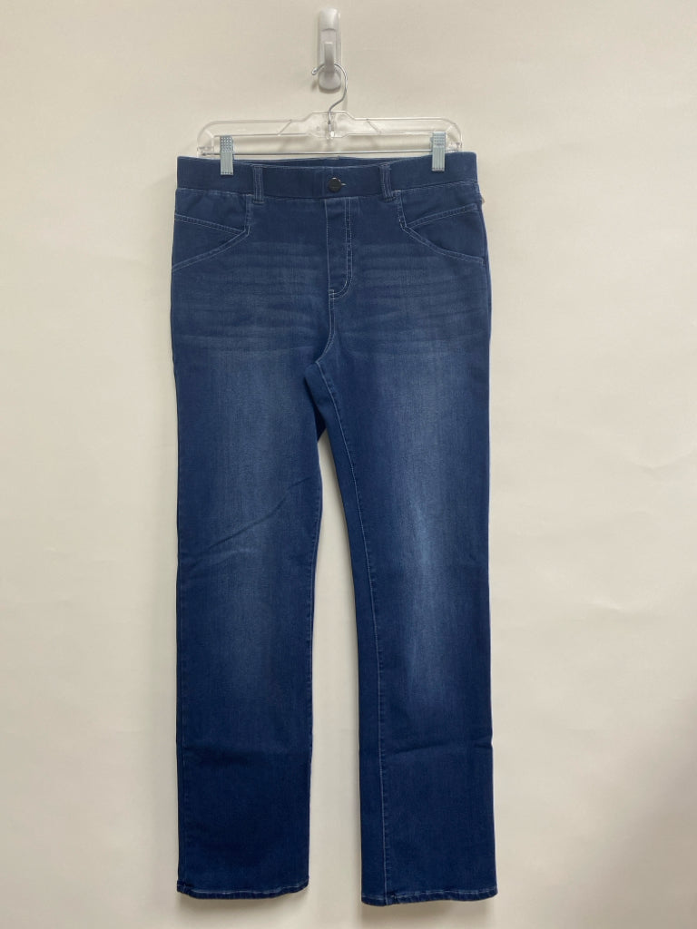 Betabrand Size L Faded Blue Pull-on Ladies Jeans