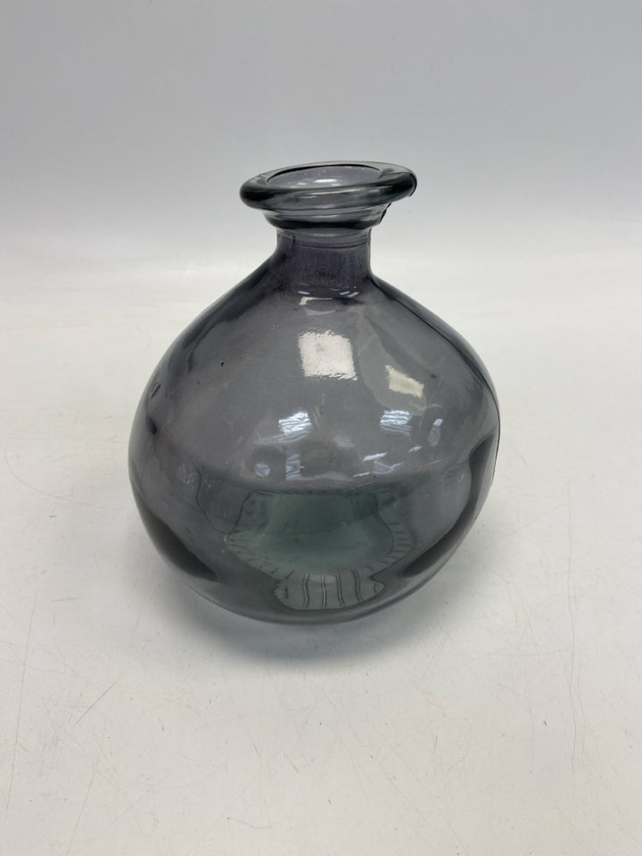 Gray Glass Vase