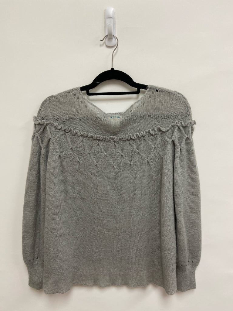 Sundance Size MP Gray Texture Petite Sweater
