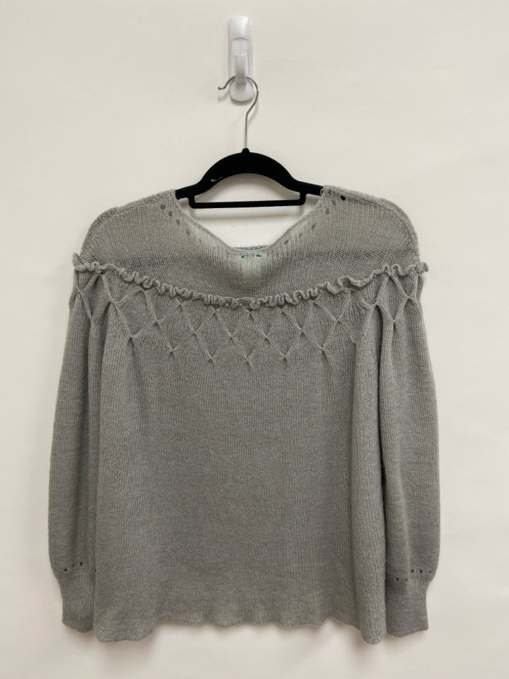 Sundance Size MP Gray Texture Petite Sweater