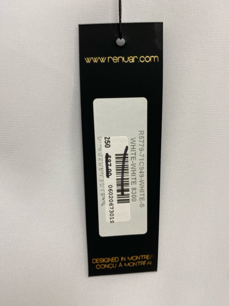 NWT RENUAR Size S White Batwing Ladies Top