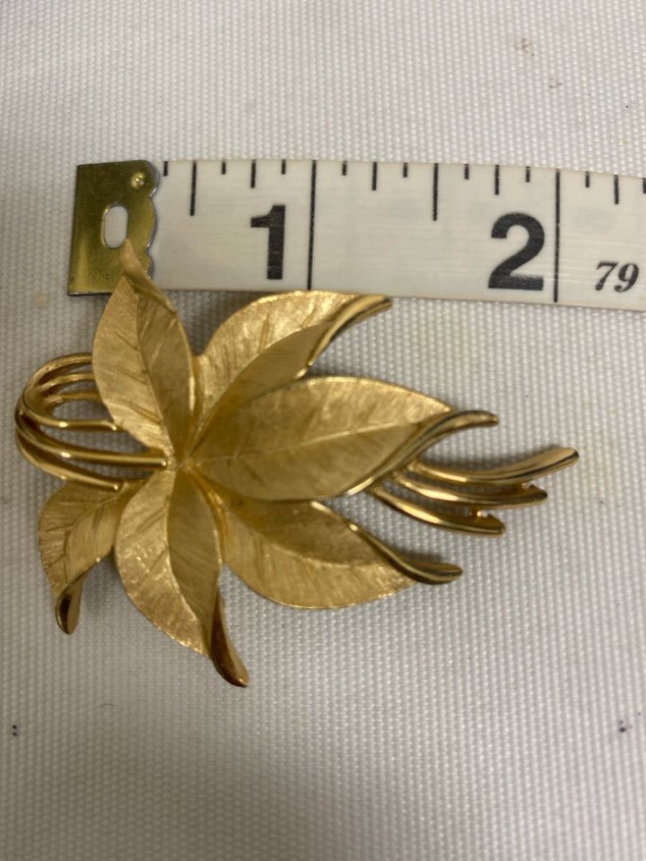 Gold Color Leaf Pin