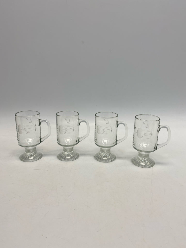 Princess House Clear Etched Glassware