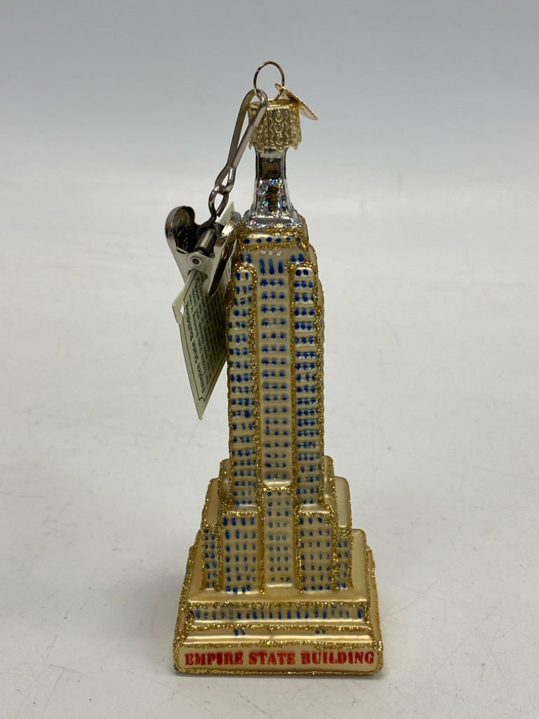 Old World Christmas Gold Silver Glass Ornaments