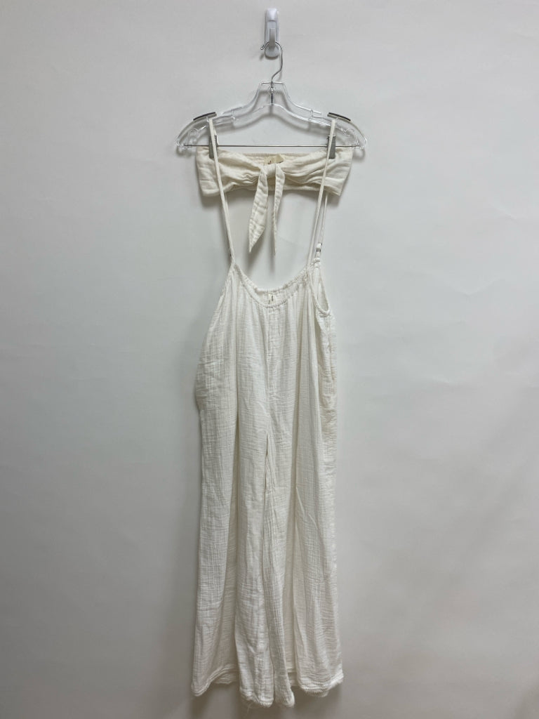 Anthropologie Size XS White Sleeveless Gauze Ladies 2pc Pant Set