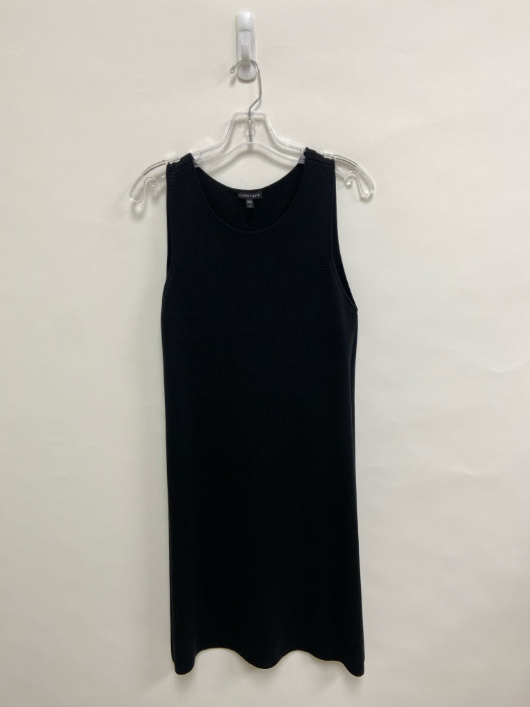 Eileen Fisher Size S Black Sleeveless Silk Blend Ladies Dress