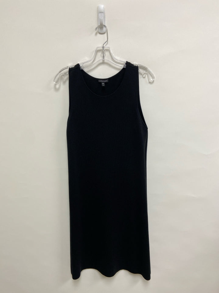 Eileen Fisher Size S Black Sleeveless Silk Blend Ladies Dress