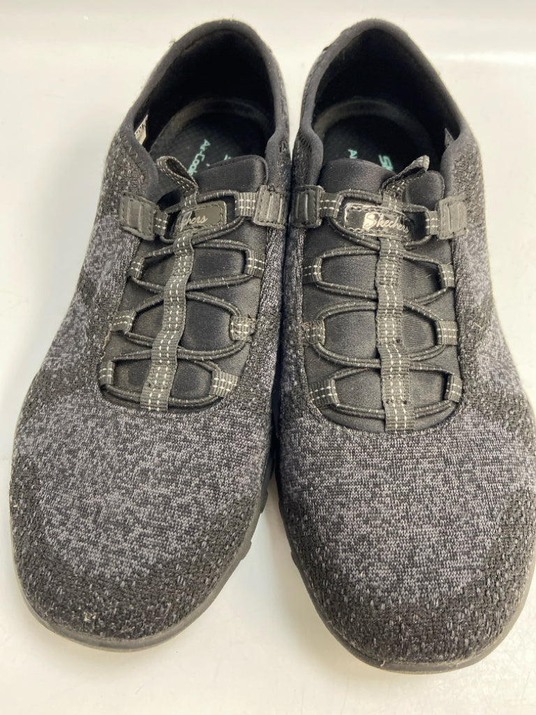 Skechers US Shoe Size 8.5 Blk/Gray Sneakers