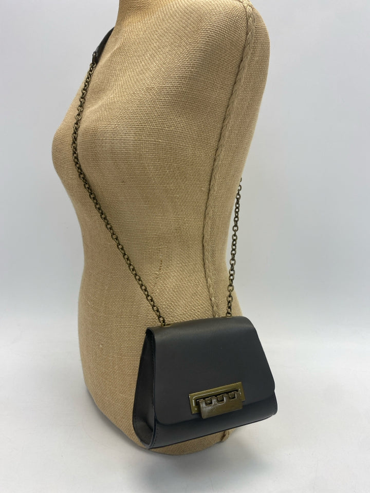 Zac Posen Gray Gold Chain(s) Crossbody