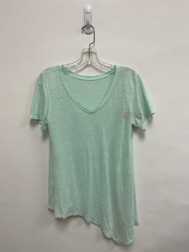 Eileen Fisher Size XS Mint Green V Neck Linen Ladies Top