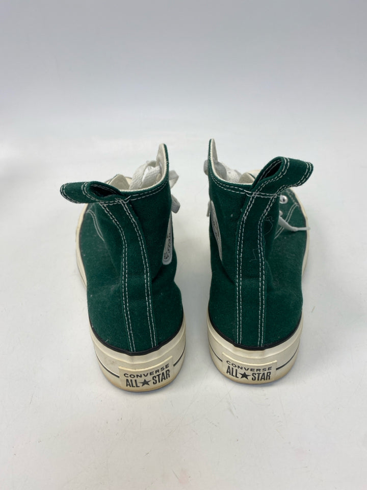 Converse US Shoe Size 8.5 Green Lace-up Sneakers