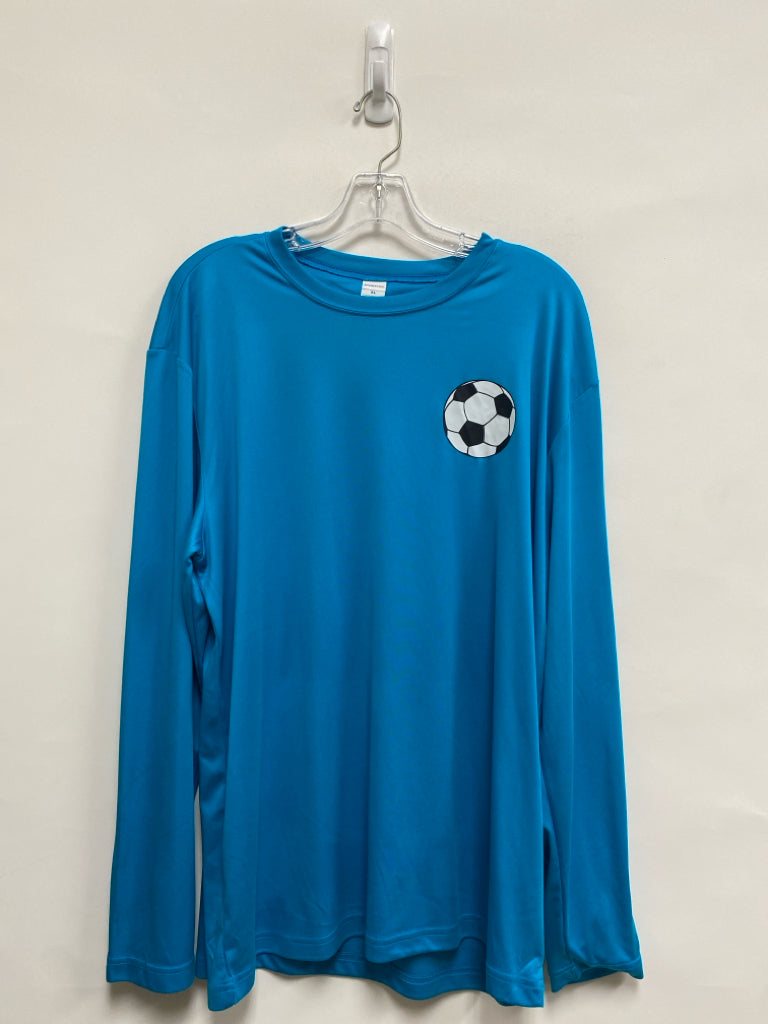 Size XL Blue Soccer Long Sleeve Men&