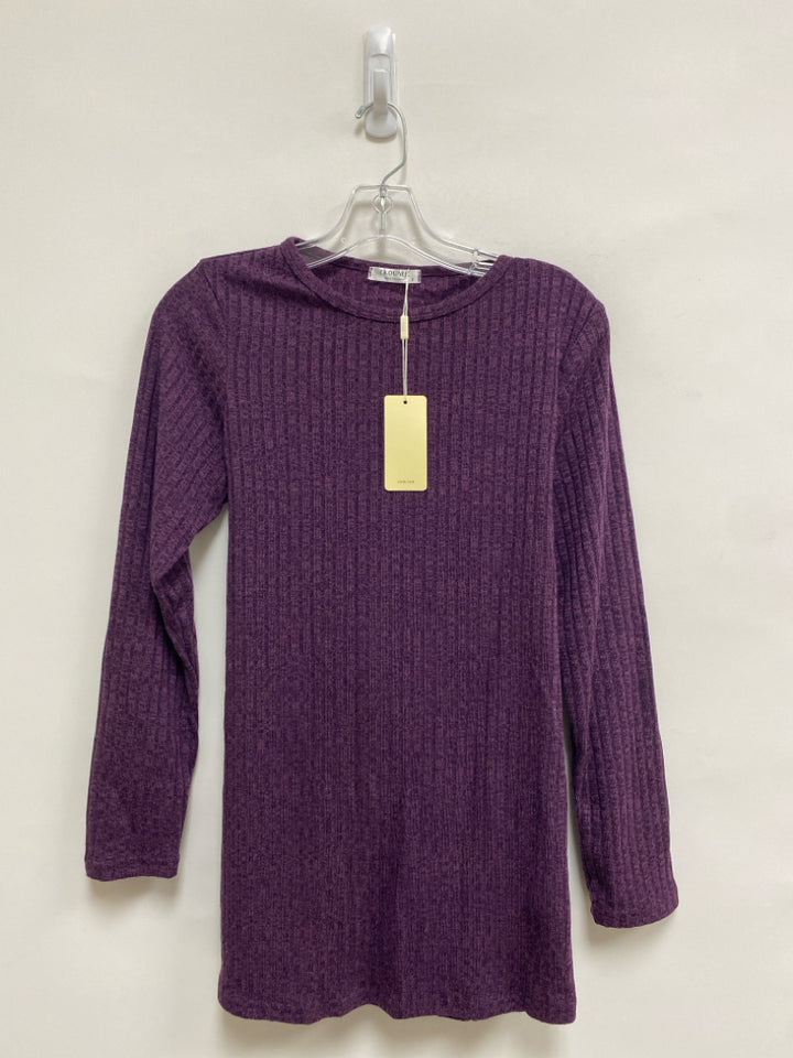 NWT Size S Purple Ribbed Ladies Top
