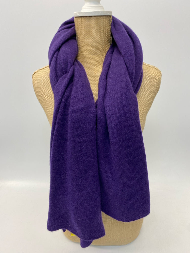 White + Warren Purple Winter Scarf