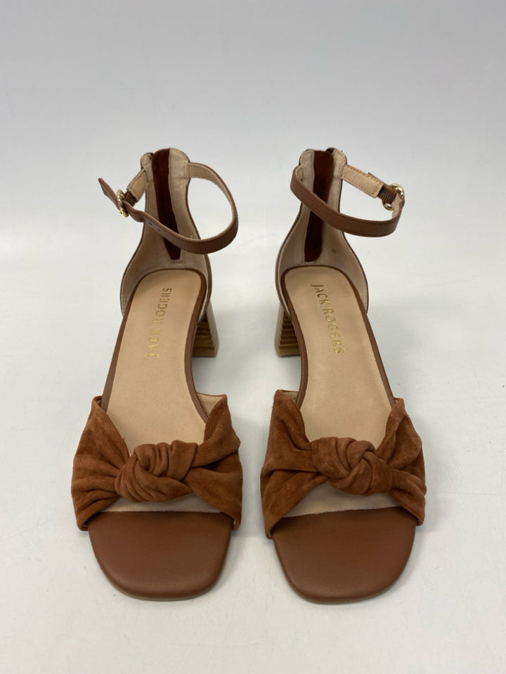 NWOT Jack Rogers  Size 8.5 Brown Knotted Sandals