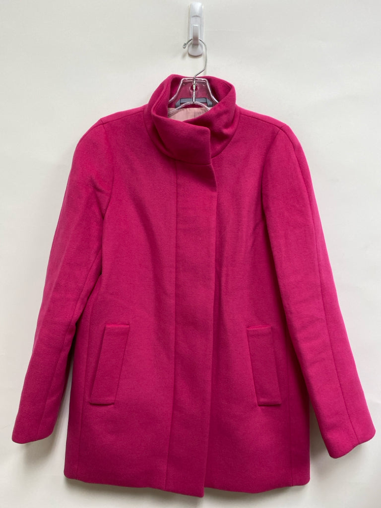J Crew Size 6 Pink Zip Down Wool Blend Ladies Jacket