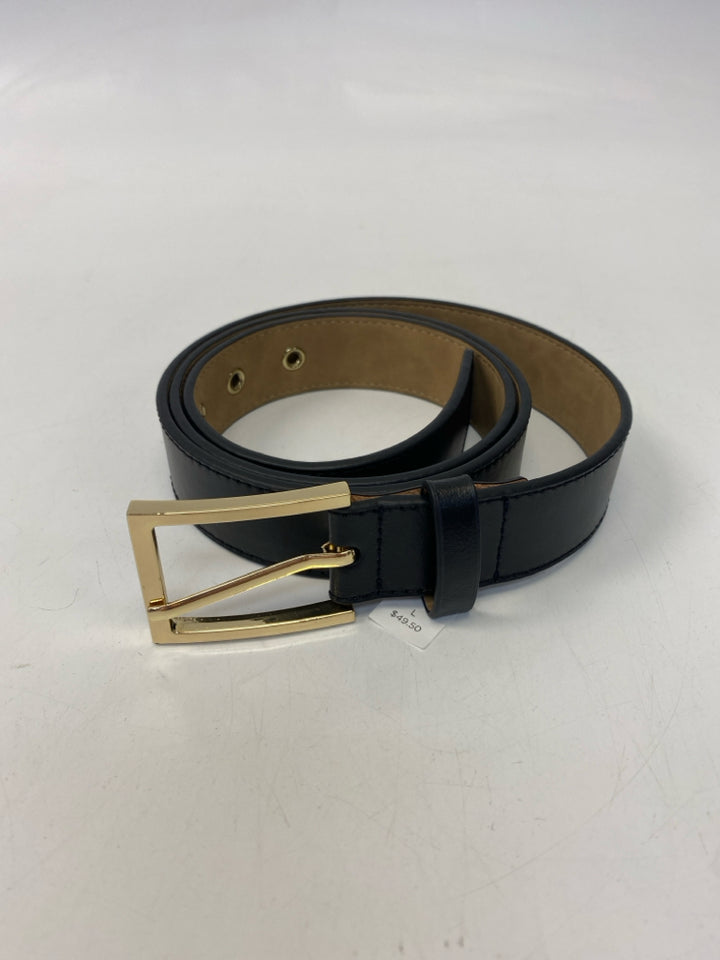 NWT Talbots Black Gold Buckle(s) Belt