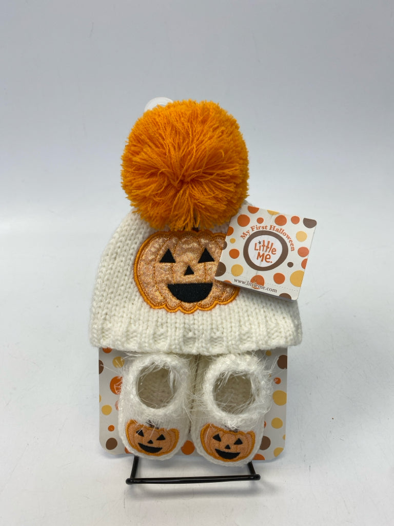 NWT Little Me White Orange Jack O&