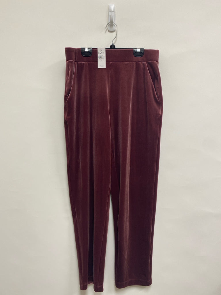 NWT LOFT Size M Plum Pull-on Ladies Pants