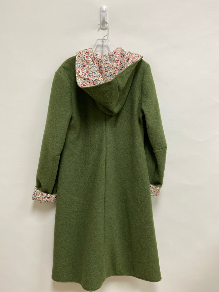 NWT Size 40 Green Hooded Wool Ladies Jacket