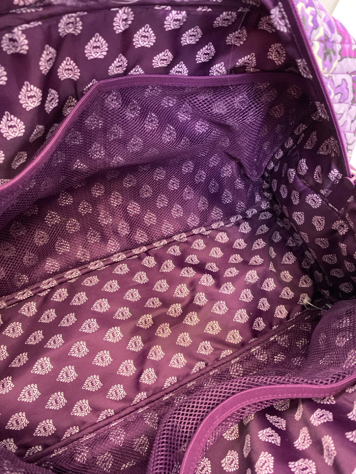 Vera Bradley Purple Floral Duffle Bag