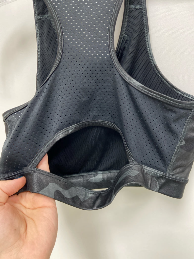 Nike Size M Black Camouflage Athletic  Bra