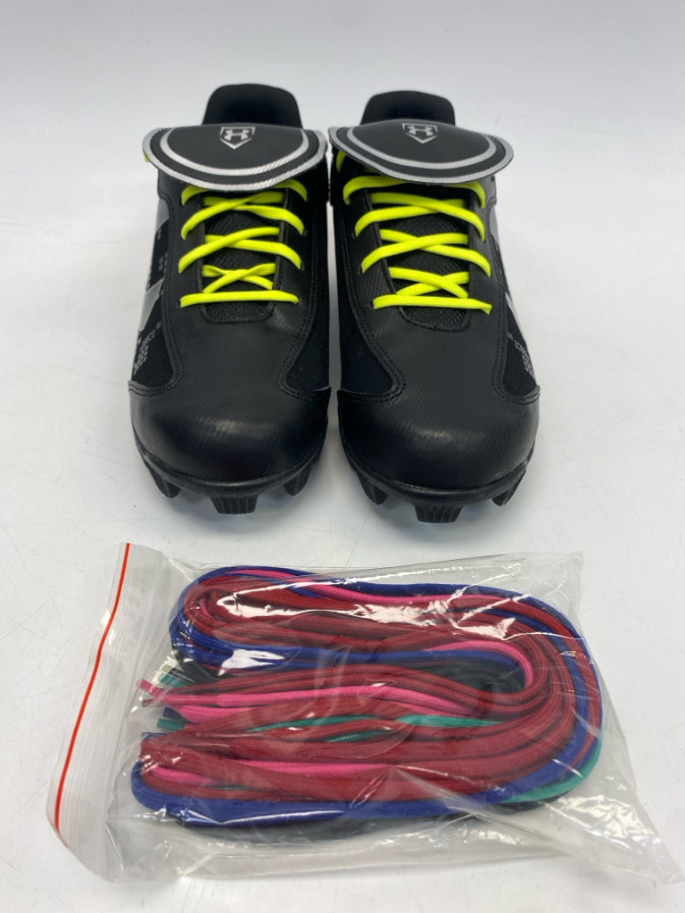 NEW Under Armour  Size 9 Black Lace-up Sneakers