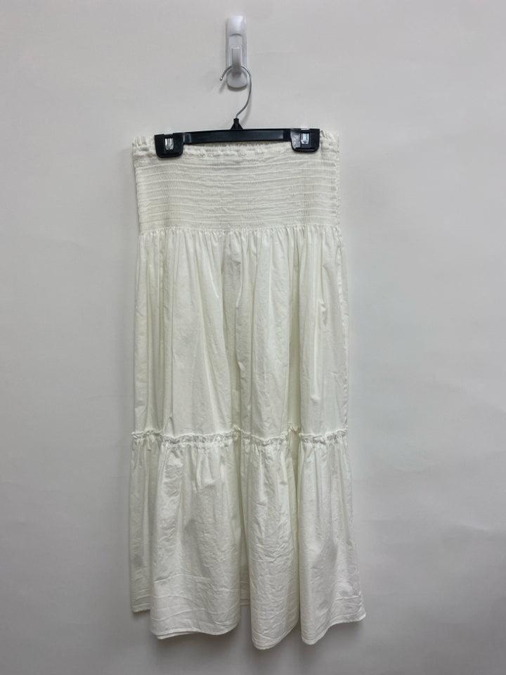 Trina Turk Size S White Smocking Ladies Skirt