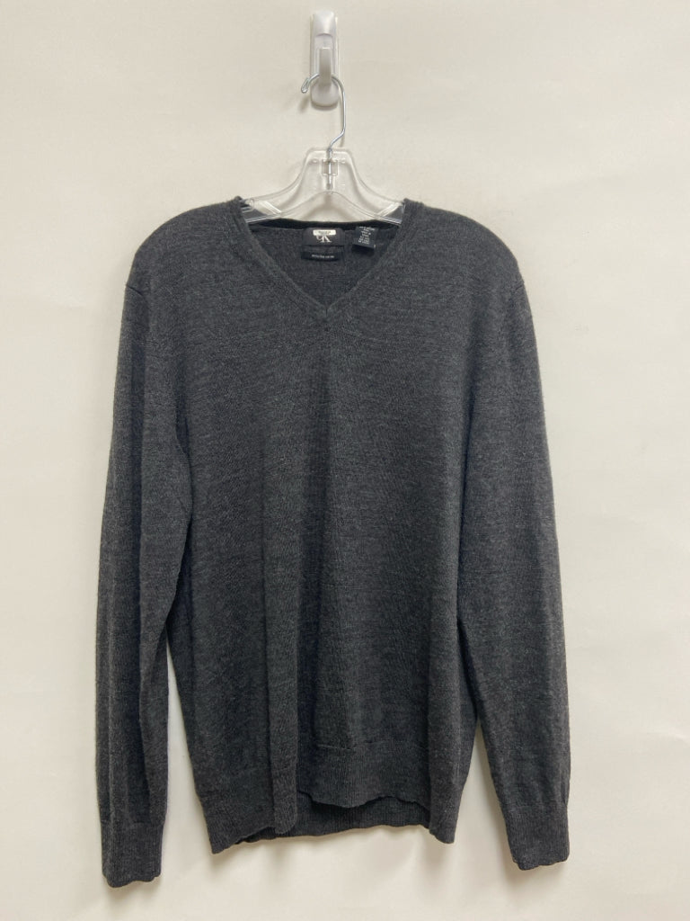 Calvin Klein Size L Charcoal Merino Men&