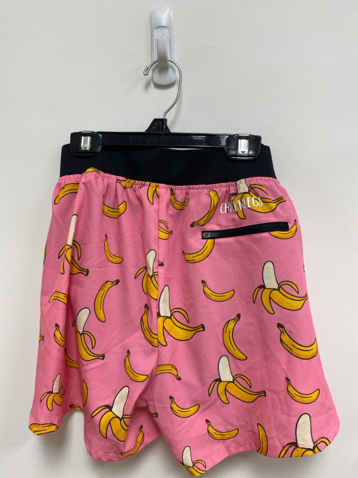 Size M Pink Yellow Athletic Shorts