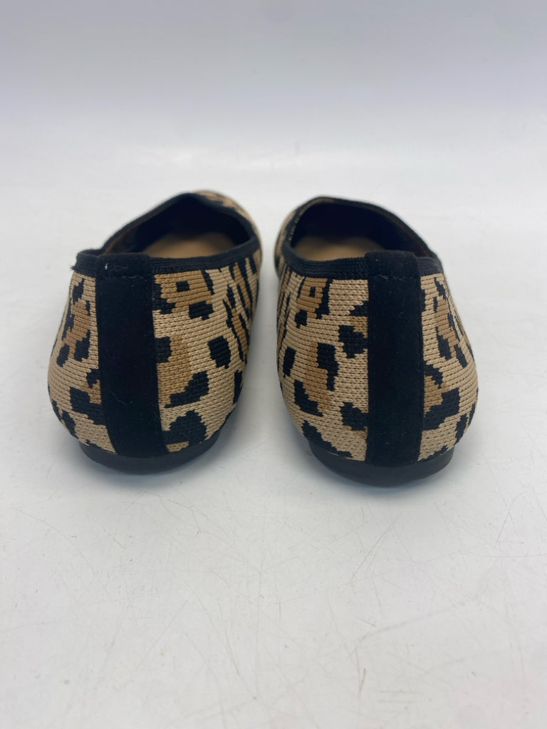 RACHEL ZOE US Shoe Size 9 Brown Black Animal Print Flats