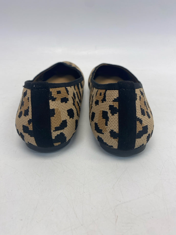 RACHEL ZOE US Shoe Size 9 Brown Black Animal Print Flats