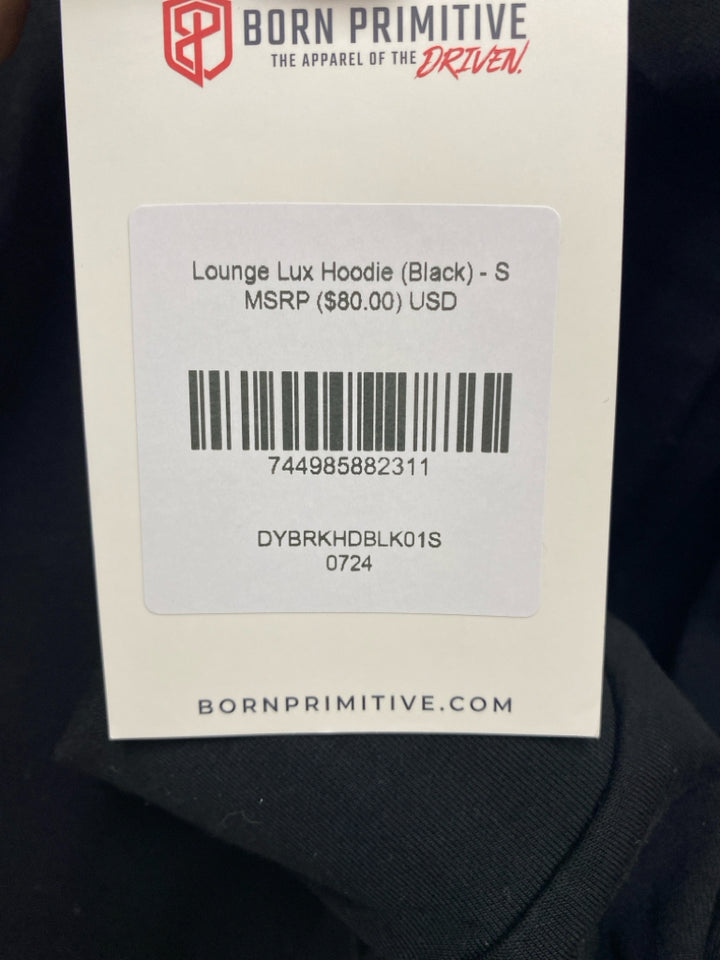 NWT Size S Black Hooded Ladies Lounge Top